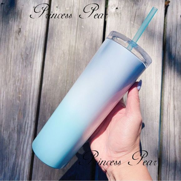 Starbucks 2022 Thailand Stainless Steel Coral Wreath Cold Cup 16oz. - Picture 3 of 7